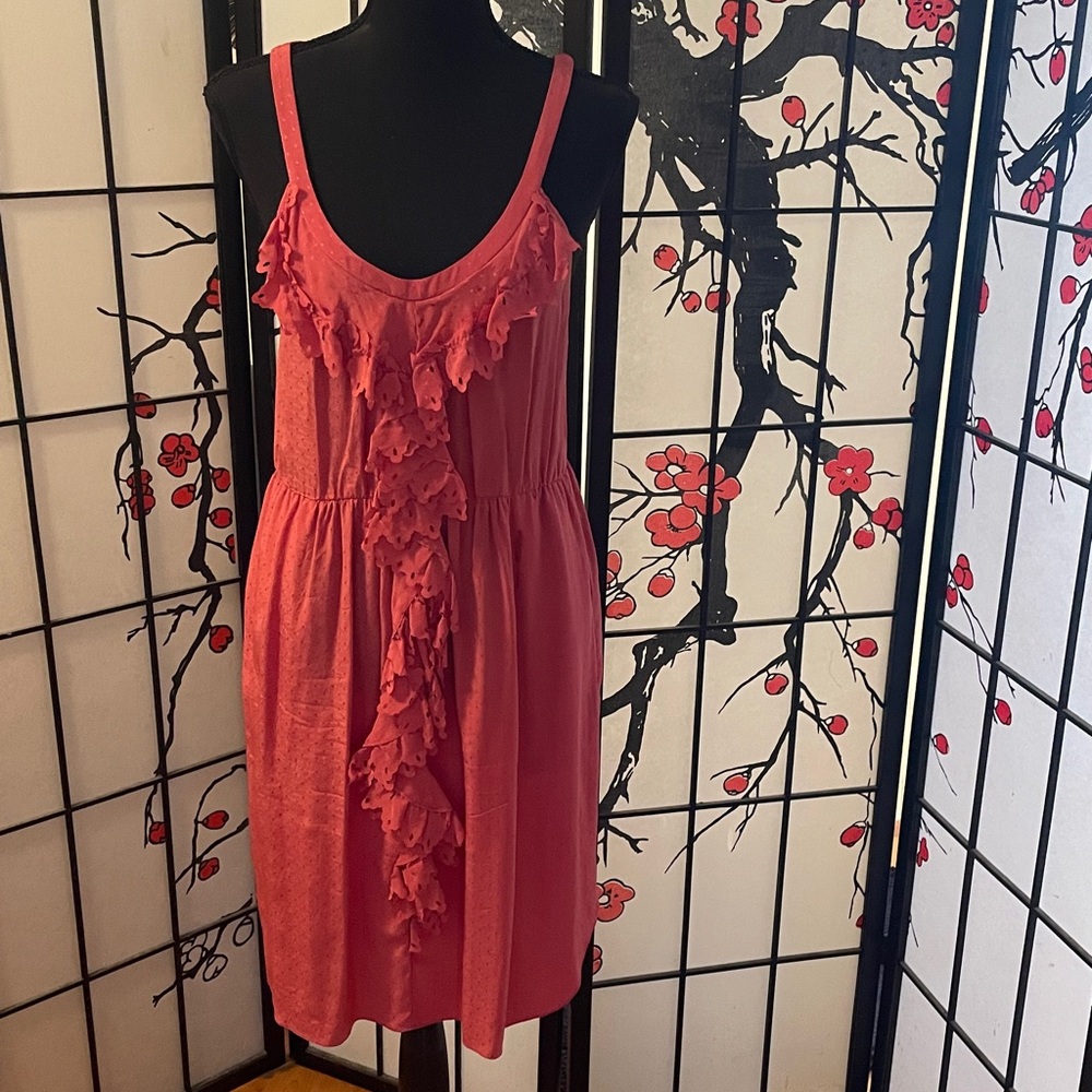 Rebecca Taylor Vibrant Red Y2K Vintage Dress. Excellent Condition